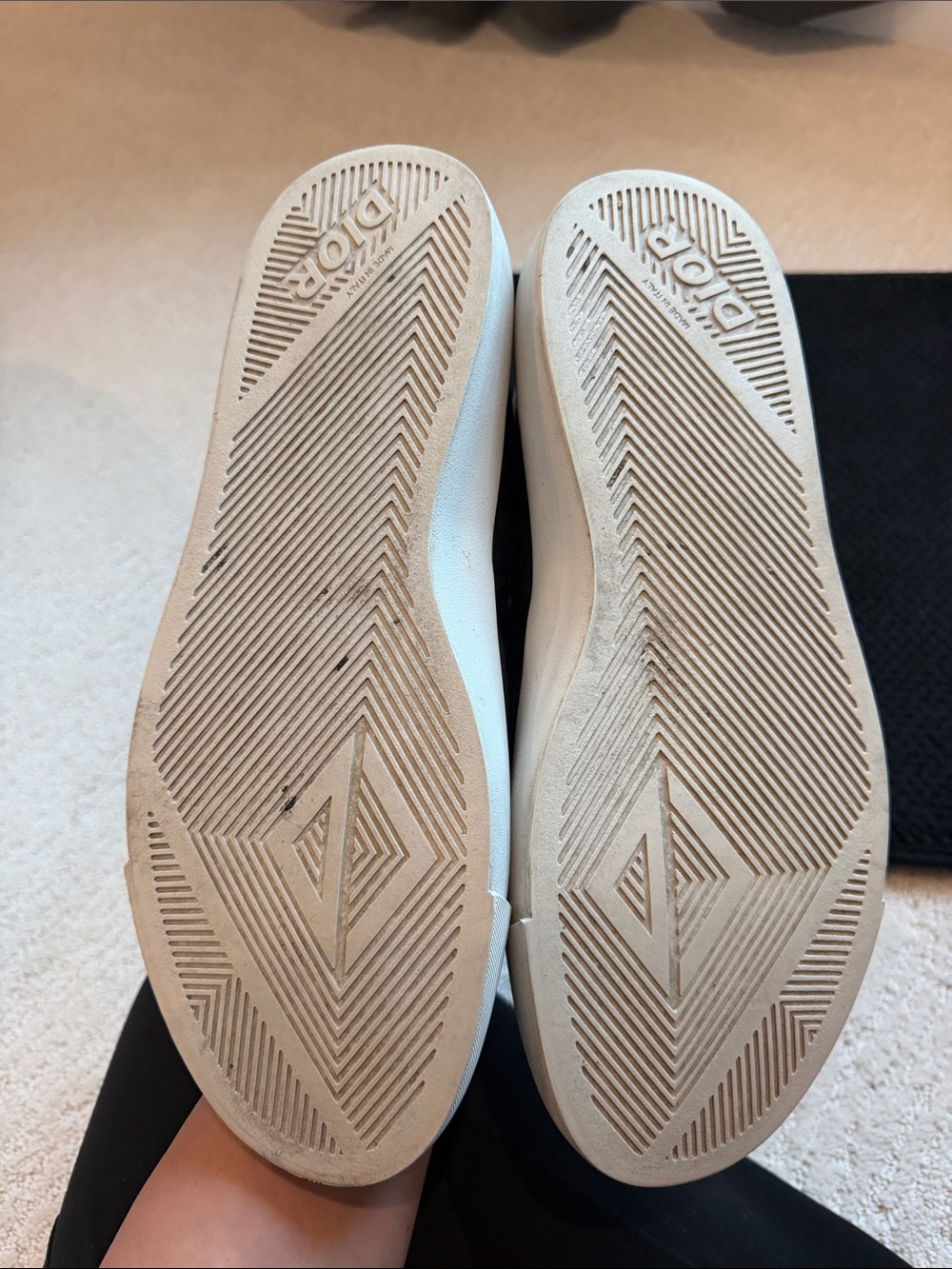 Dior Black & White Men’s Slip-On Loafers - Picture 3 of 4